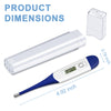 LPOW Thermometer for Adults & Kids with 10s Fast Reading, Digital Oral Thermometer for Fever